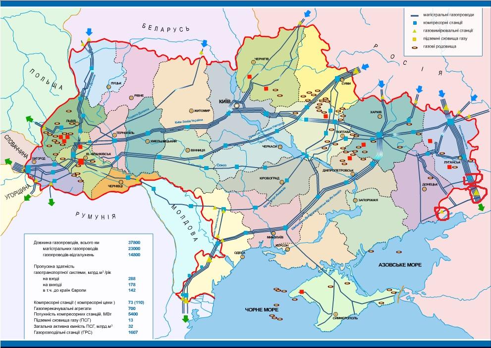 Нефтепроводы украины карта