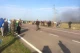 Сотні нелегальних бурштинокопачів блокують дорогу на Варшаву