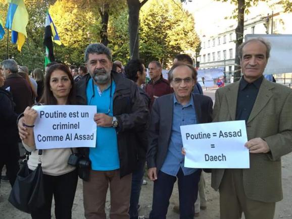 Сирія Україна Путін Асад Париж протест