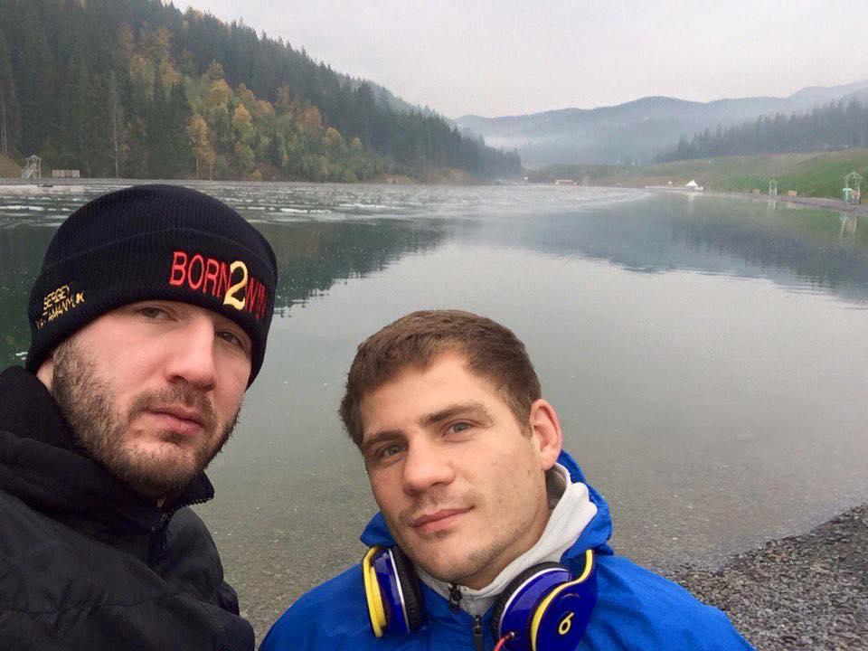 Денис Берінчик (справа) та його тренер Сергій Ватаманюк