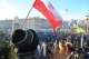 Польський прапор на українському Євромайдані