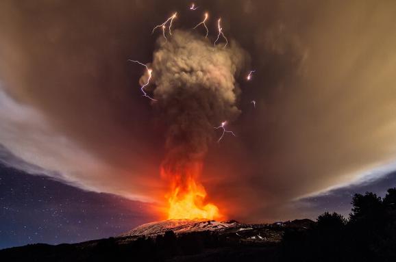 виверження вулкану Етна