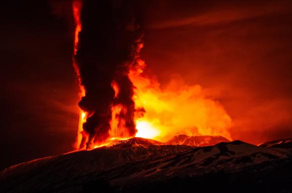 виверження вулкану Етна