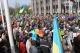 Учасники тримали українські та кримськотатарські прапори