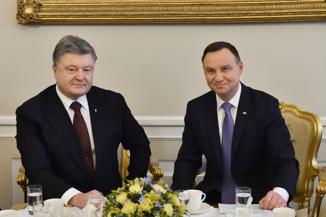 Президент України Петро Порошенко та президент Польщі Анджей Дуда