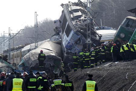залізнична аварія Польща