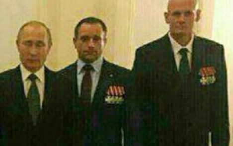 Уткін (крайній праворуч) з Путіним у Кремлі