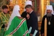 Предстоятели РПЦ Кирилл (Гундяев) и УПЦ МП Онуфрий (Березовский) вместе с кандидатом в президенты Украины Юрием Бойко