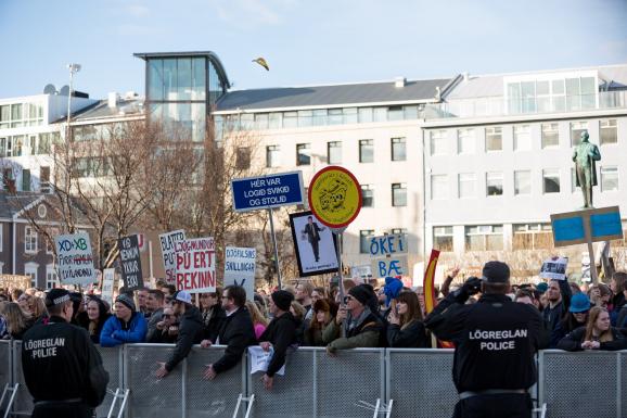 Ісландія акція протесту