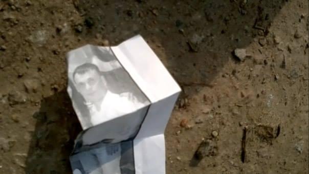 Фото викраденного Сергія Бєлослюдцева на місці злочину