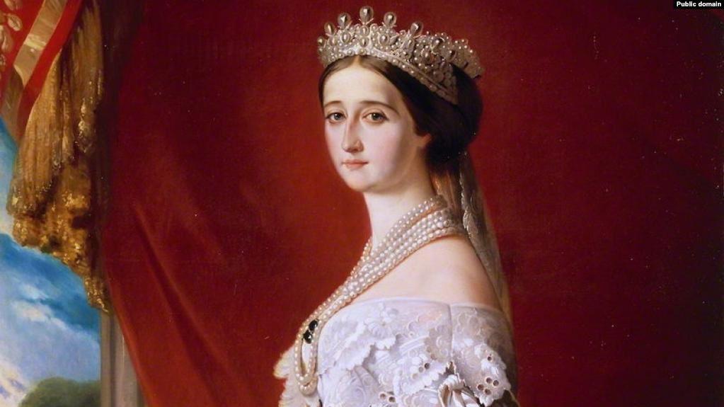 Последняя императрица Франции Евгения (1826-1920), жена Наполеона III. Художник Франц Ксавер Винтерхальтер