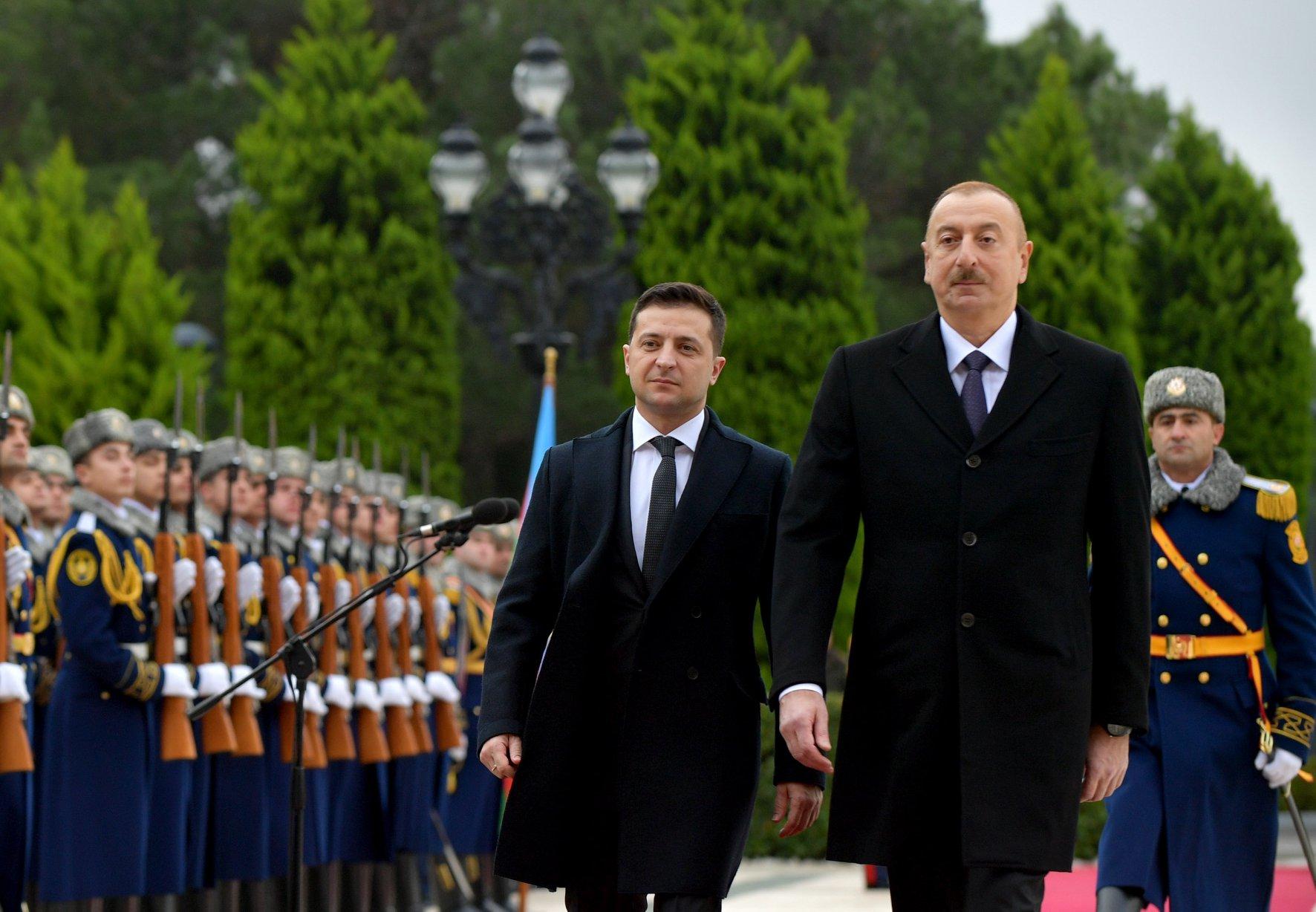 Володимир Зеленський та Ільхам Алієв