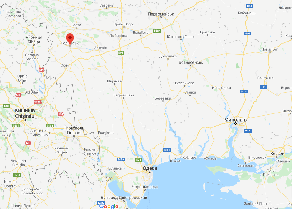 Розташування Подільська