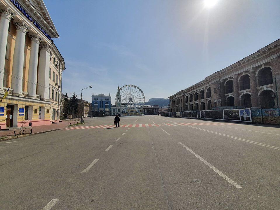 Контрактова площа (Поділ, Київ) на карантині