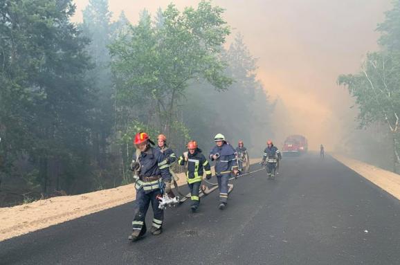 Лісова пожежа на Луганщині: евакуйовано два села, четверо людей ...