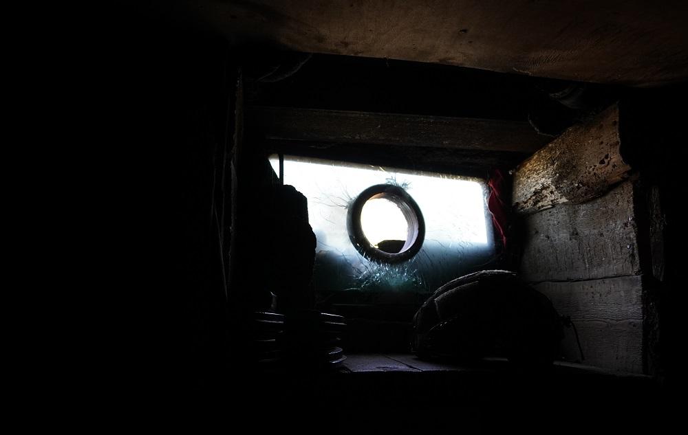 Бліндаж морпіхів ЗСУ в селищі Південне на Донеччині