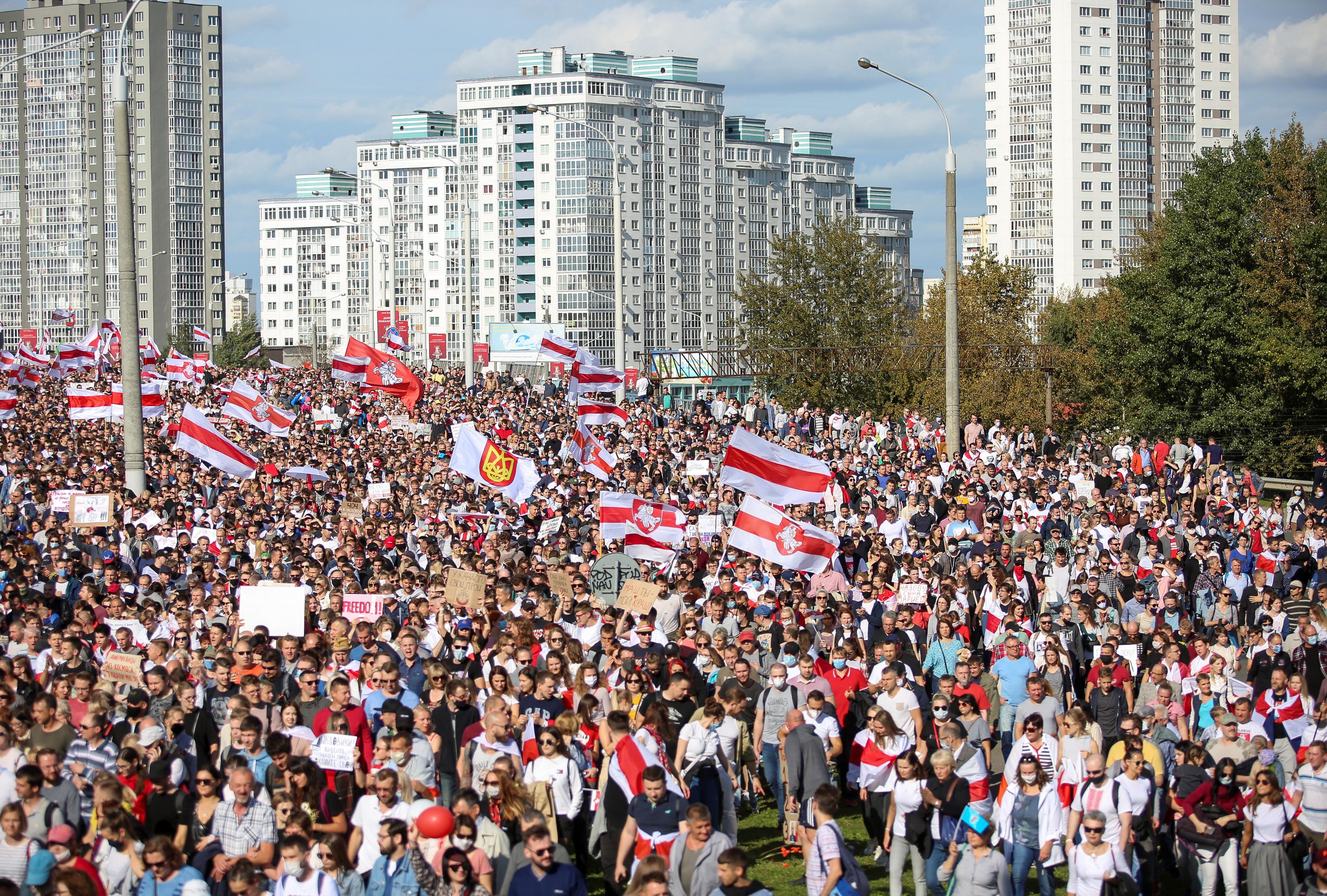 Митинги в белоруссии