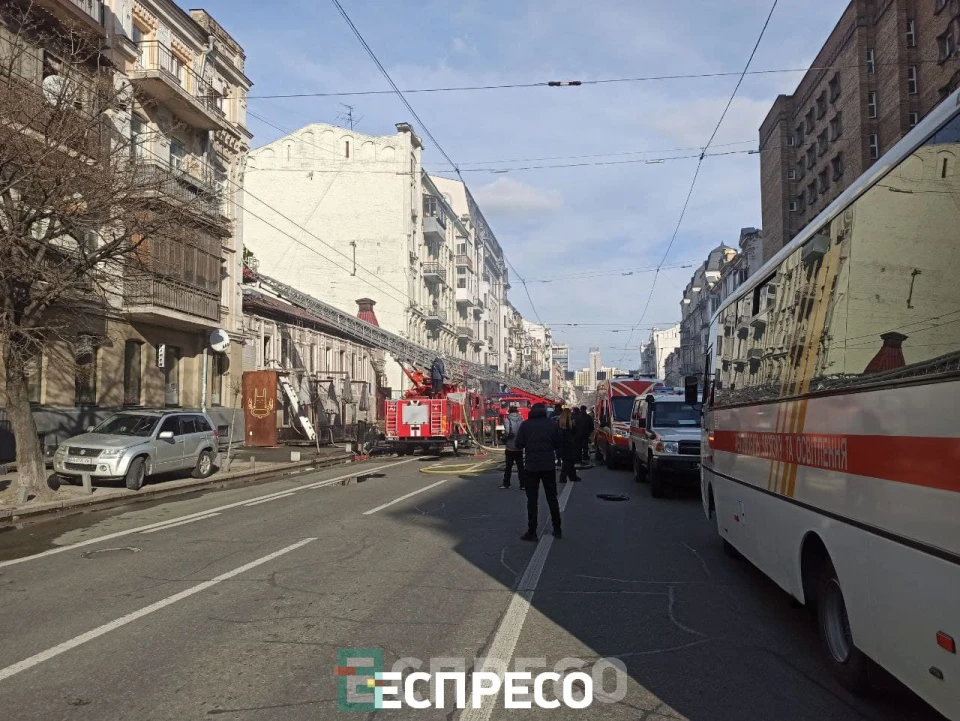 Пожежа в ресторані на Саксаганського