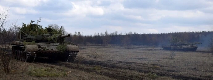 В районі ООС провели навчання танкових резервів