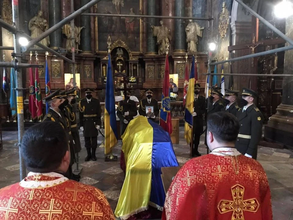 прощання з військовим у Львові