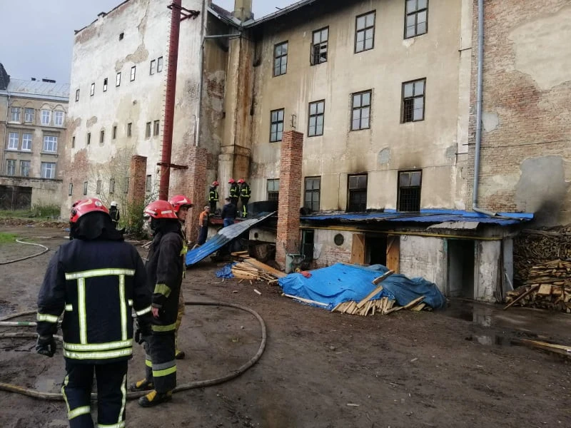пожежа в котельні на вулиці Бандери