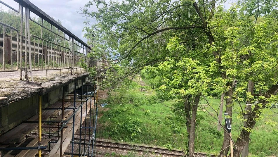 аварійний міст поблизу Львова