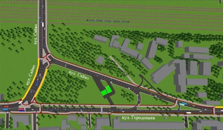 квазікільце на перетині вулиць Городоцької та Сяйво