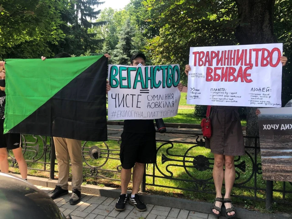 протест проти діяльності промислових ферм