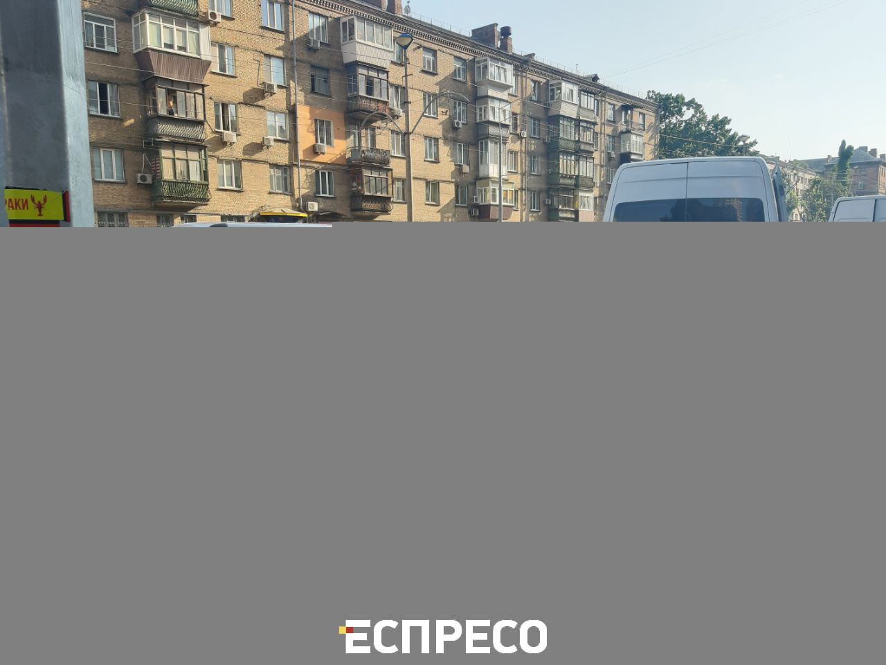 В Киеве Opel протаранил Mercedes