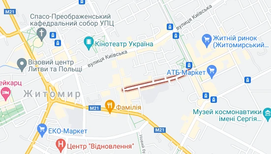 Улица Лятошинского. Житомир
