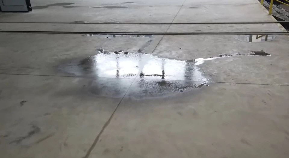 вода з даху, трамвайне депо