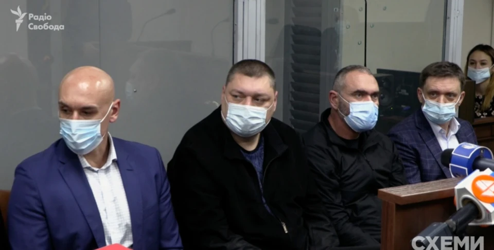 Обвинувачені під час засідання