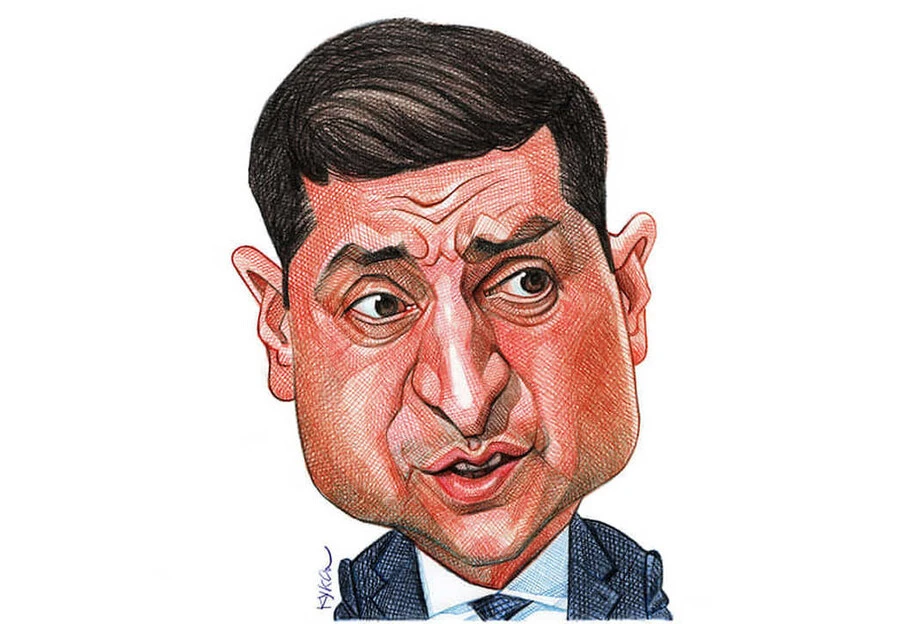 карикатура на Зеленського