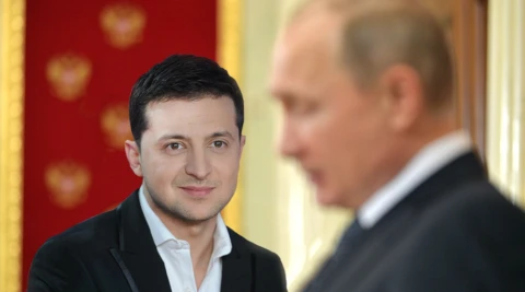 Зеленский и Путин