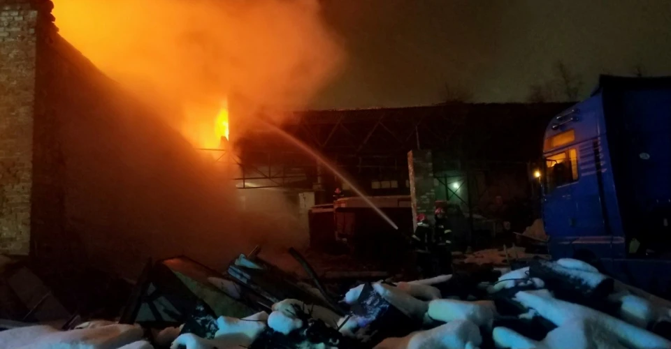 пожежа поблизу стадіону "Сільмаш"