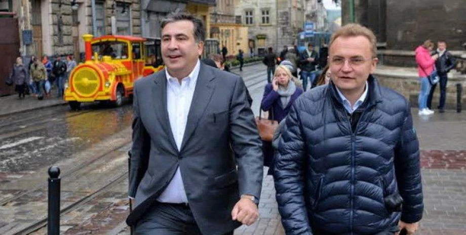 Андрій Садовий і Саакашвілі
