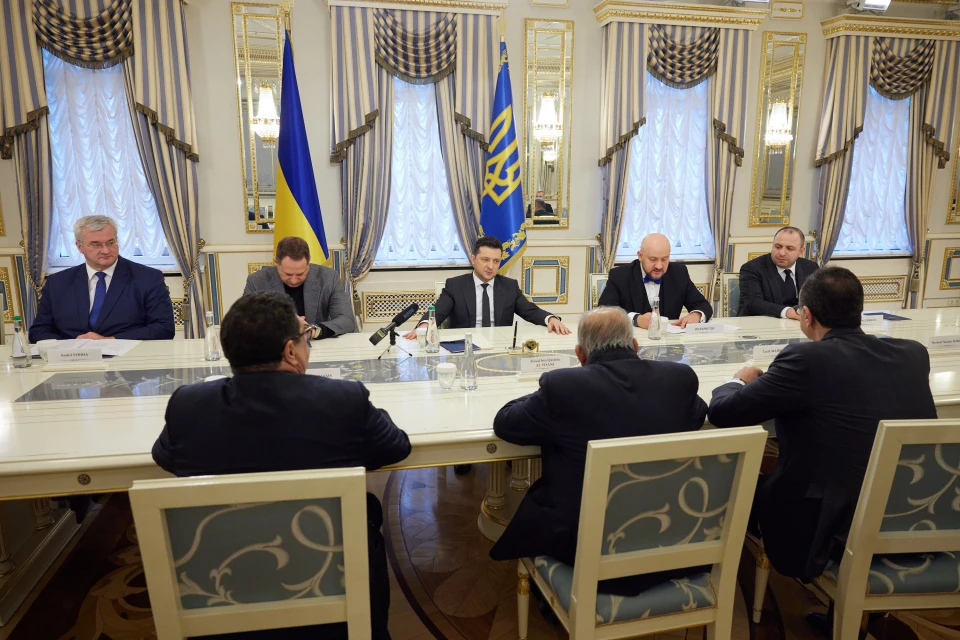 Володимир Зеленський з шейхом Фейсалом бін Каcсімом Аль Тані