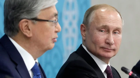 Токаєв з Путіним