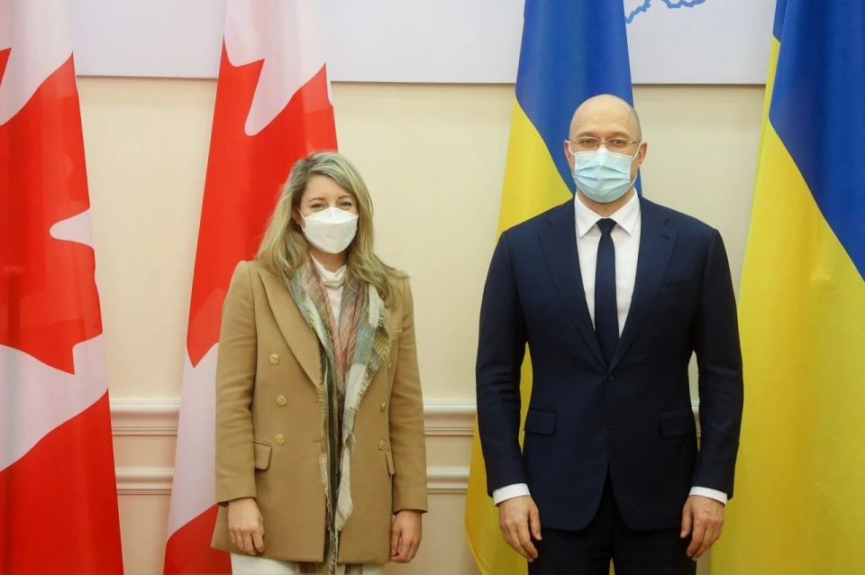 Мелані Жолі та Денис Шмигаль
