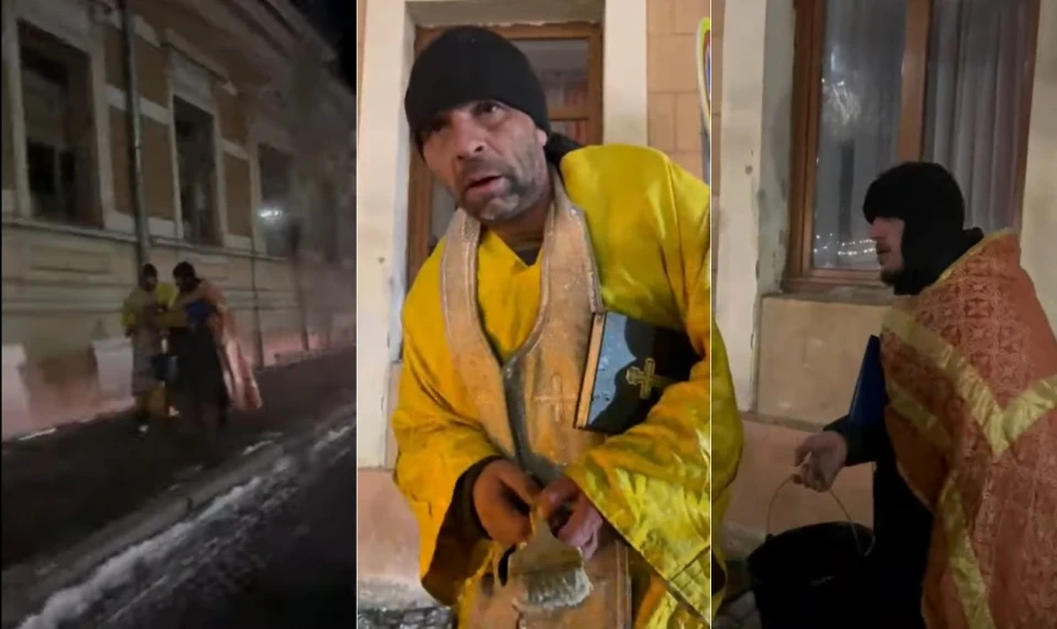 п’яні послушники в рясах