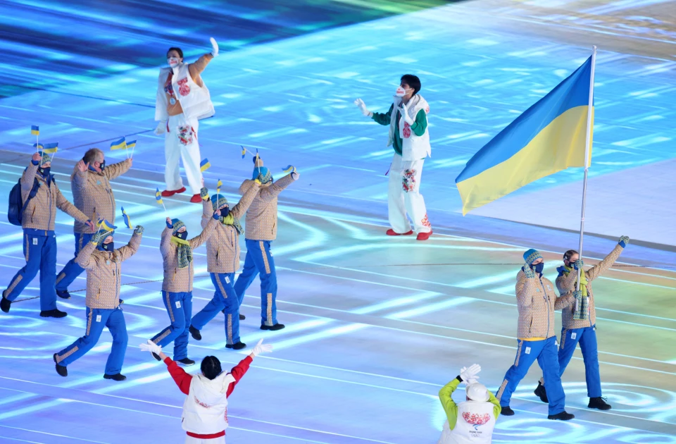 Збірна України на церемонії відкриття Олімпіади-2022