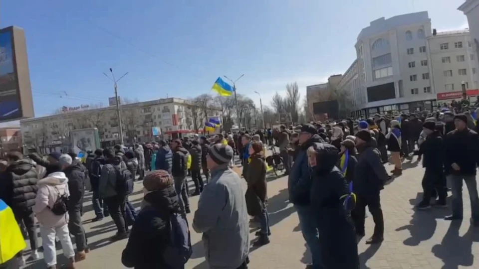 Протест у Херсоні проти окупантів