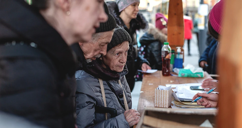 Тимчасові переселенці на Львівському вокзалі