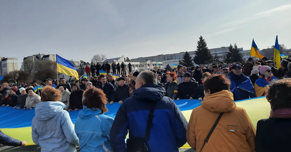 проукраїнський мітинг в Славутичі