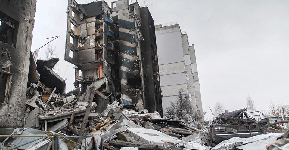 Наслідки воєнних злочинів російських окупантів у місті Бородянка