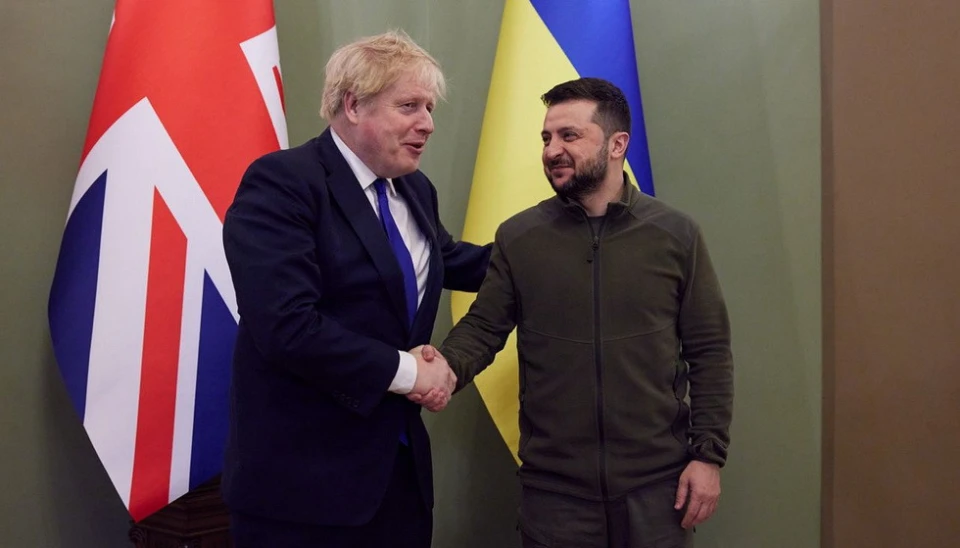 Борис Джонсон і Володимир Зеленський