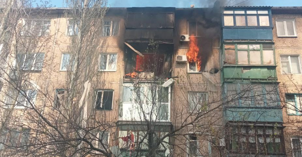 обстріл пожежа
