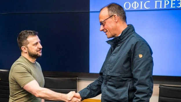 Фрідріх Мерц та Володимир Зеленський