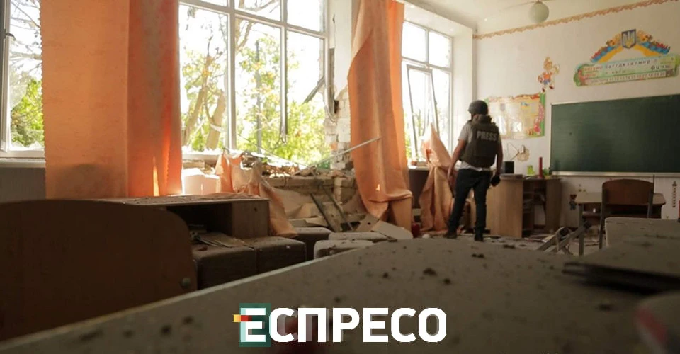 Школа у селі Малинівка (Запорізька обл.), обстріляна російськими окупантами_3