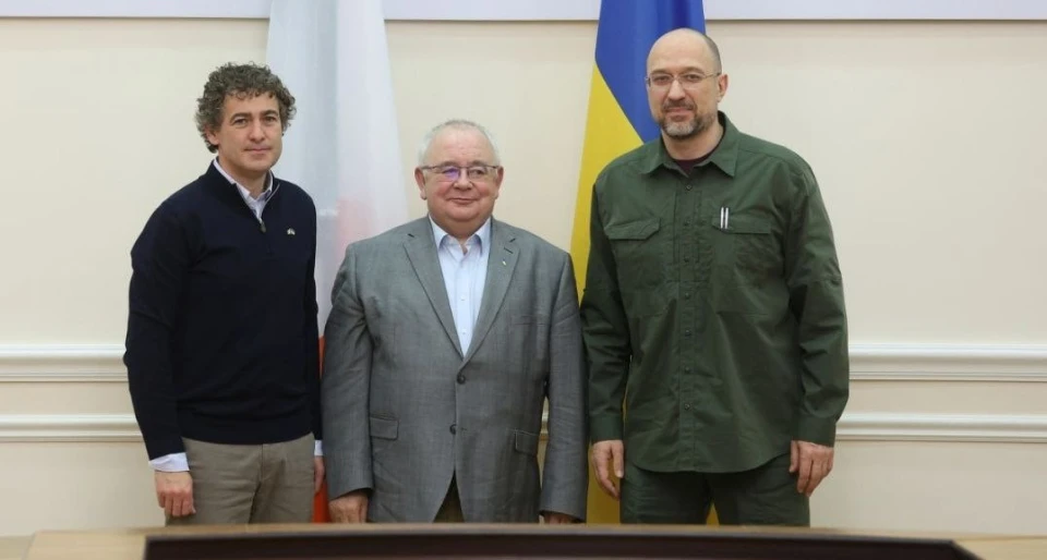 Денис Шмигаль та спікери Парламенту Ірландії Марк Дейлі та Шон О’Фаріл